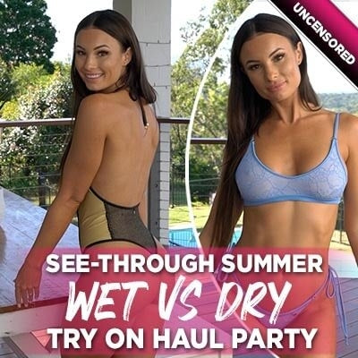 See-Through Summer: Wet Vs. Dry Try on Haul Party With Heather