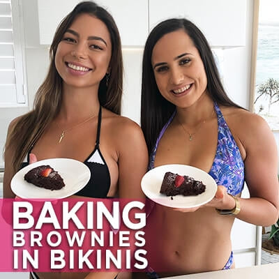 Baking Brownies In Bikinis: Sexy Try On Haul Video